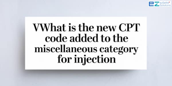 What is the new CPT code added to miscellaneous category for injection