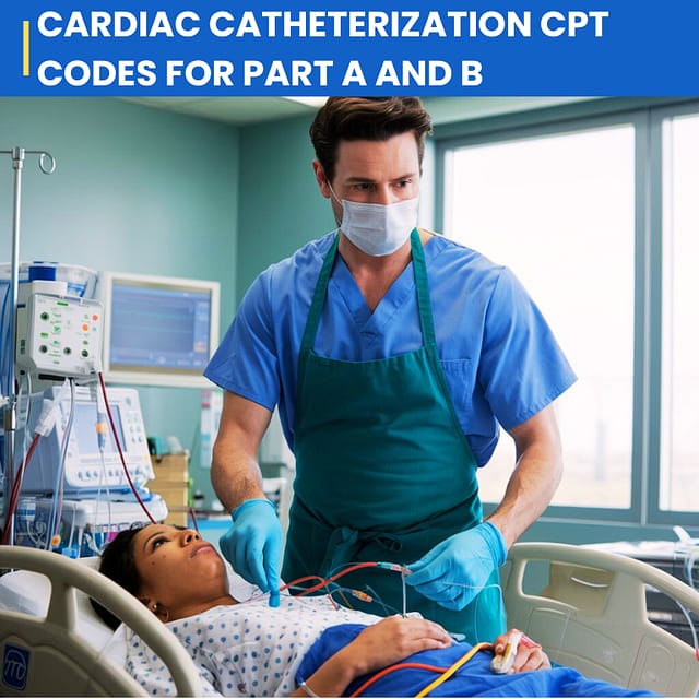 CARDIAC CATHETERIZATION CPT CODES FOR PART A AND B