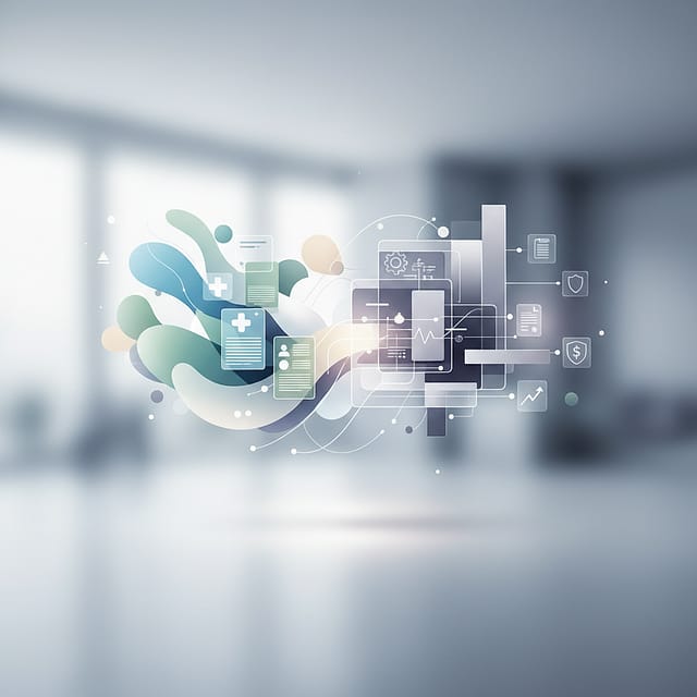 Health care and software illustration