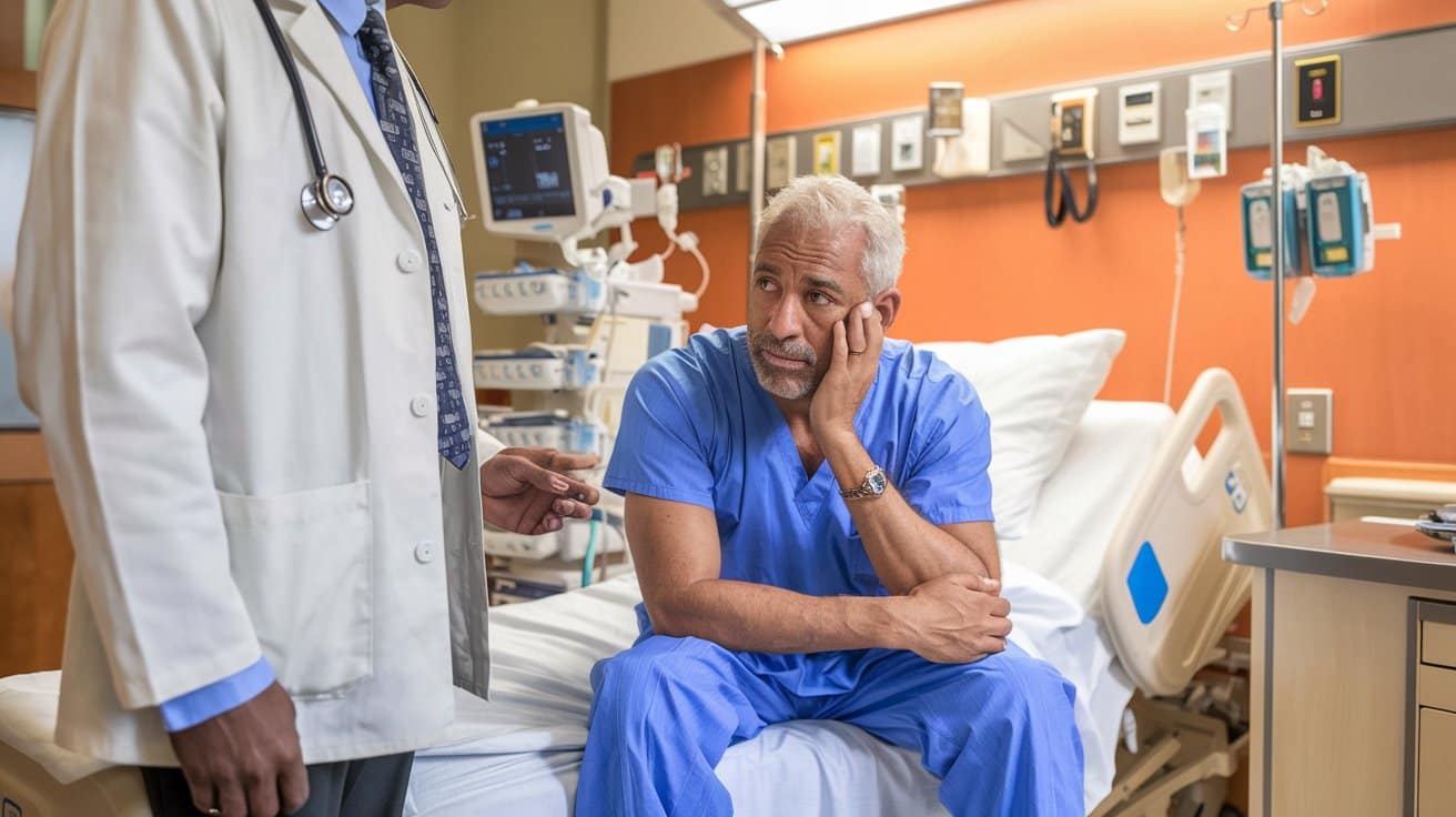 patient is sad because of unexpected medical bill resulting due to inaccurate benefit verification